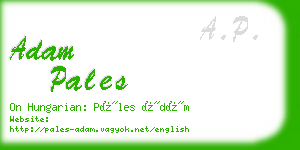 adam pales business card